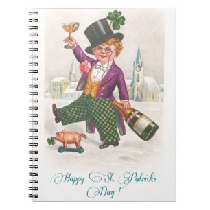 Klassieke Gelukkige St. Patrick's Dag Klaver Champ Notitieboek