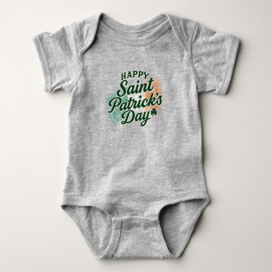 Klassieke Gelukkige St. Patrick's dag Romper (Voorkant)