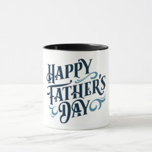 Klassieke Gelukkige Vaderdag Mok Voor Papa Retro