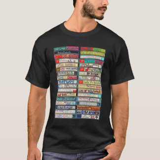 Klassieke gemengde tapes van 80 s t-shirt