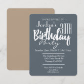 Klassieke Gender Neutrale Uitnodiging van het Verj (Voorkant / Achterkant)