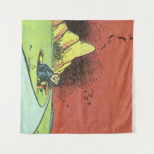 Klassieke Geo. Herriman Comic Art Wall Tapestry Wandkleed (Voorkant (horizontaal))