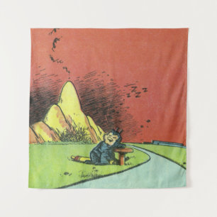 Klassieke Geo. Herriman Comic Art Wall Tapestry Wandkleed