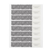 Klassieke geometrische Griekse Key Modern trouwadr (Vel)