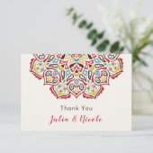 Klassieke Geometrische Mandala Patroon Wedding (Staand voorkant)