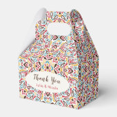 Klassieke Geometrische Mandala Patroon Wedding Bedankdoosjes (Achterkant)