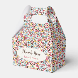 Klassieke Geometrische Mandala Patroon Wedding Bedankdoosjes