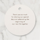 Klassieke Geometrische Mandala Patroon Wedding Bedankjes Labels (Achterkant)