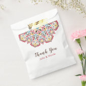 Klassieke Geometrische Mandala Patroon Wedding Bedankzakje (Gezegeld)