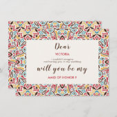 Klassieke Geometrische Mandala Patroon Wedding Menu (Voorkant / Achterkant)