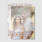 Klassieke Geometrische Mandala Patroon Wedding Vellum Uitnodigingen (Offset (Koppel))