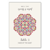 Klassieke Geometrische Mandala Trouwplekkaart Kaart (Voorkant)