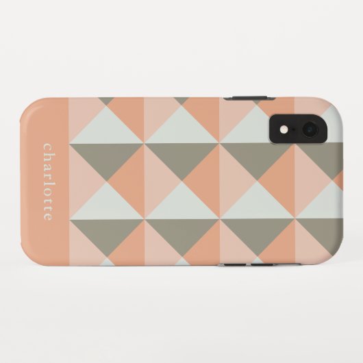 Klassieke geometrische patroondoorsnede, aangepast Case-Mate iPhone case (Achterkant (horizontaal))