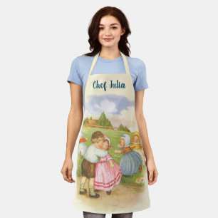 Klassieke Georgie Porgie Mother Goose-kinderrijmpj Schort