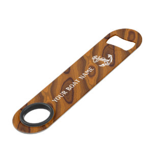 Klassieke gepersonaliseerde boot nautische maritie speed flessenopener