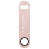 Klassieke gepersonaliseerde bruidsmeisje naam speed flessenopener (Voorkant)