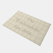 Klassieke Gepersonaliseerde Deurmat Welkom Mat Rug (Schuin)
