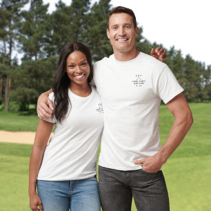 Klassieke gepersonaliseerde golfclubnaam t-shirt