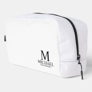 Klassieke Gepersonaliseerde Groomsman Monogram en  Toilettasje