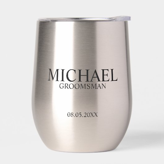 Klassieke Gepersonaliseerde Groomsman Naam (Links)