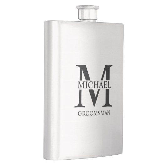 Klassieke Gepersonaliseerde Groomsman Naam Flacon (Rechts)