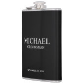 Klassieke Gepersonaliseerde Groomsman Naam Heupfles (Links)