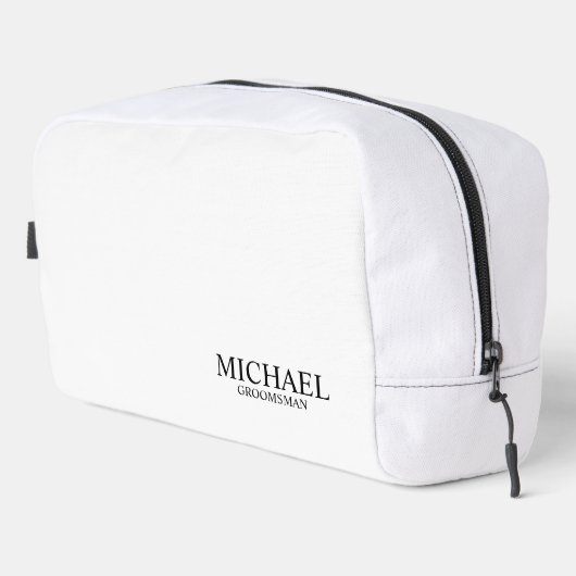 Klassieke Gepersonaliseerde Groomsman Naam Toilettasje (Rechterhoek)