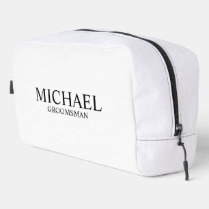 Klassieke Gepersonaliseerde Groomsman Naam Toilettasje