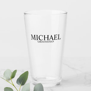 Klassieke gepersonaliseerde Groomsmen Glas