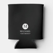 Klassieke Gepersonaliseerde Groomsmen Monogram en Blikjeskoeler (Voorkant)