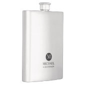 Klassieke Gepersonaliseerde Groomsmen Monogram en  Flacon (Rechts)
