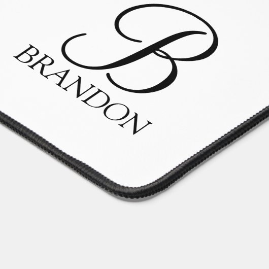 Klassieke Gepersonaliseerde het Monogram van het M Bureaumat (Hoek)