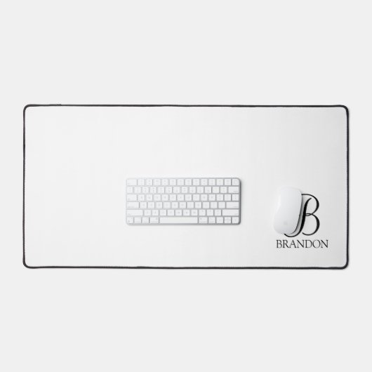 Klassieke Gepersonaliseerde het Monogram van het M Bureaumat (Keyboard & Muis)