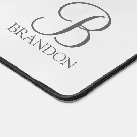 Klassieke Gepersonaliseerde het Monogram van het M Bureaumat (Hoek)