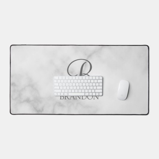 Klassieke Gepersonaliseerde het Monogram van het M Bureaumat (Keyboard & Muis)