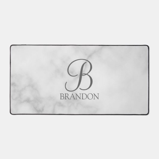 Klassieke Gepersonaliseerde het Monogram van het M Bureaumat (Voorkant)