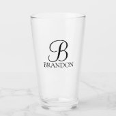 Klassieke Gepersonaliseerde het Monogram van het M Glas (Voorkant)