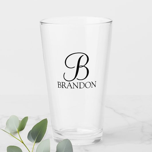 Klassieke Gepersonaliseerde het Monogram van het M Glas
