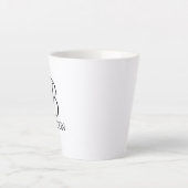 Klassieke Gepersonaliseerde het Monogram van het M Latte Mok (Voorkant)