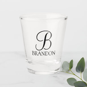 Klassieke Gepersonaliseerde het Monogram van het M Shot Glas