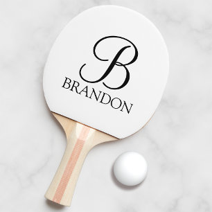Klassieke Gepersonaliseerde het Monogram van het M Tafeltennisbatje