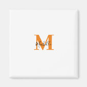 Klassieke gepersonaliseerde Initialen en naam Mono Magneet (Voorkant)