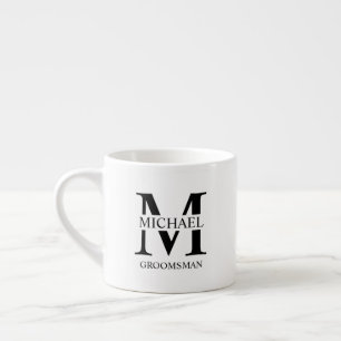 Klassieke gepersonaliseerde koffiemok voor bruidsj espresso kop