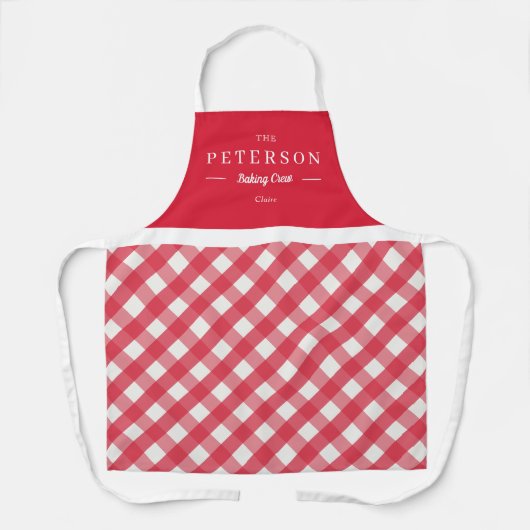 Klassieke gepersonaliseerde maatstaf voor matching schort (Voorkant)