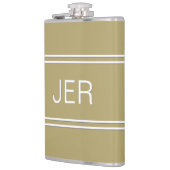 Klassieke gepersonaliseerde monogram initiaal dran heupfles (Links)