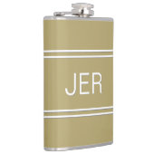Klassieke gepersonaliseerde monogram initiaal dran heupfles (Rechts)