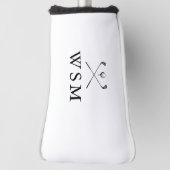 Klassieke gepersonaliseerde monogramgolfclubs golf golfheadcover (Draai 90)
