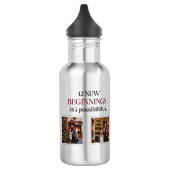 Klassieke Gepersonaliseerde Nieuwjaar 2025 Kalende Waterfles (Links)