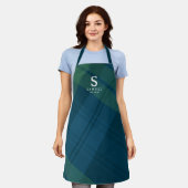 Klassieke geruite elegante gepersonaliseerde vakan schort (Gedragen)