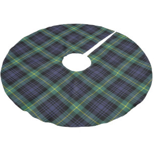 Klassieke geruite familiekersttartan kerstboom rok